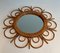 French Rattan Mirror, 1970s 2