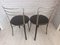 Mid-Century Italian Chrome and Leather Chairs, 1980s, Set of 2 6