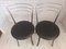 Mid-Century Italian Chrome and Leather Chairs, 1980s, Set of 2 3