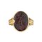 Antique 18k Gold Ring with Red Jasper Gem 3