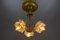 French Neoclassical Style Bronze and Glass Ceiling Light, 1920s 2