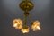 French Neoclassical Style Bronze and Glass Ceiling Light, 1920s 6