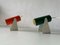 Space Age Orange and Green Cylindrical Metal Wall Lamps by Hfma, Germany, 1970s, Set of 2, Image 1