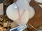 White and Pink Opaline Table Lamp 2