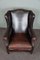 Dark Patinated Sheep Leather Lounge Chair, Image 5