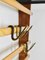 Coat Rack with Hat Rack in Brass, Walnut and Beech attributed to Carl Auböck, 1950s 3