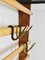 Coat Rack with Hat Rack in Brass, Walnut and Beech attributed to Carl Auböck, 1950s, Image 3