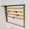 Coat Rack with Hat Rack in Brass, Walnut and Beech attributed to Carl Auböck, 1950s 8