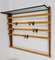 Coat Rack with Hat Rack in Brass, Walnut and Beech attributed to Carl Auböck, 1950s 2