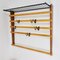 Coat Rack with Hat Rack in Brass, Walnut and Beech attributed to Carl Auböck, 1950s 12