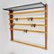 Coat Rack with Hat Rack in Brass, Walnut and Beech attributed to Carl Auböck, 1950s, Image 12