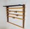 Coat Rack with Hat Rack in Brass, Walnut and Beech attributed to Carl Auböck, 1950s, Image 4