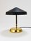 Schwarze Mid-Century Tisch- oder Schreibtischlampe aus Messing, Österreich, 1960er 17