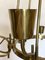 Stilnovo-Style Brass Chandelier, 1950s, Image 11