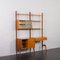 Scandinavian Freestanding Home Office Wall Unit with Desk by J. Texmon, 1960s, Image 3