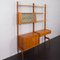 Scandinavian Freestanding Home Office Wall Unit with Desk by J. Texmon, 1960s, Image 9
