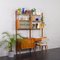 Scandinavian Freestanding Home Office Wall Unit with Desk by J. Texmon, 1960s, Image 2
