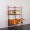 Scandinavian Freestanding Home Office Wall Unit with Desk by J. Texmon, 1960s, Image 4