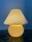 Swirl Murano Glass Mushroom Table Lamp, 1970s, Set of 2 2