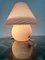 Grande Lampe de Bureau Champignon de Murano en Rose Swirl, 1970 3