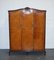 Distressed Burr Walnut Triple Wardrobe with Queen Anne Legs 1