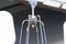 Vintage Italian Chandelier in Glass and Black Metal from Stilnovo, 1950s, Image 19