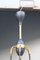 Lámpara de araña italiana vintage de vidrio y metal negro de Stilnovo, años 50, Imagen 30