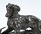 Pierre-Jules Mêne, Spaniel Hund, 19. Jh., Bronze auf Marmorsockel 6
