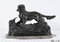Pierre-Jules Mêne, perro de aguas, siglo XIX, bronce sobre base de mármol, Imagen 4