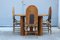 Tavolo da pranzo vintage con sedie in bambù e ottone, Italia, anni '70, set di 9, Immagine 26