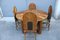 Vintage Italian Dining Table with Chairs in Bamboo and Brass, 1970s, Set of 9 25