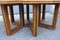 Vintage Italian Dining Table with Chairs in Bamboo and Brass, 1970s, Set of 9 2