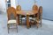 Vintage Italian Dining Table with Chairs in Bamboo and Brass, 1970s, Set of 9 7