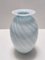 Vaso vintage in vetro di Murano con canne bianche e azzurre, anni '70, Immagine 7