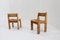 Brutalist Pine Dining Chairs attributed to Ate van Apeldoorn, Set of 2 8