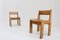 Brutalist Pine Dining Chairs attributed to Ate van Apeldoorn, Set of 2 1
