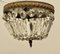 Small French Empire Style Crystal Basket Chandelier, 1920s 1