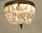 Small French Empire Style Crystal Basket Chandelier, 1920s 7