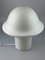 Deutsche Vintage Mushroom Tischlampe aus Glas von Peill & Putzler, 1970er 16