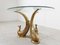 Vintage Brass Peacock Coffee Table, 1970s, Image 6