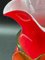 Jarrón de cristal de Murano rojo, años 50, Imagen 12