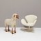 Vintage Sheep with Natural Sheepskin Wool by Hanns Peter Krafft for Mair 10
