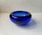 Mid-Century Sapphire Blue Glass Bowl by Per Lütken for Holmegaard, 1970s 1