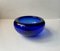 Mid-Century Sapphire Blue Glass Bowl by Per Lütken for Holmegaard, 1970s, Image 1