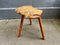 Vintage Italian Live Edge Side Table or Stool in Chestnut Oak, 1970s, Image 9