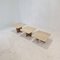 Italian Travertine Coffee or Side Tables, 1990s, Set of 3 4
