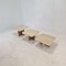 Tables Basses ou d'Appoint en Travertin, Italie, 1990s, Set de 3 4