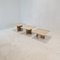 Italian Travertine Coffee or Side Tables, 1990s, Set of 3 2