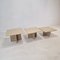 Italian Travertine Coffee or Side Tables, 1990s, Set of 3 5