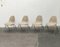 Mid-Century Fiberglass Side Stacking Chairs by Charles & Ray Eames with Chequered Pattern by Alexander Girard for Vitra, 1960s, Set of 4, Image 1